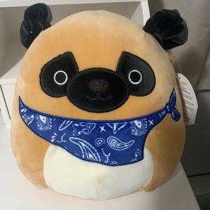 Squishmallow Prince the Pug 8” NWT